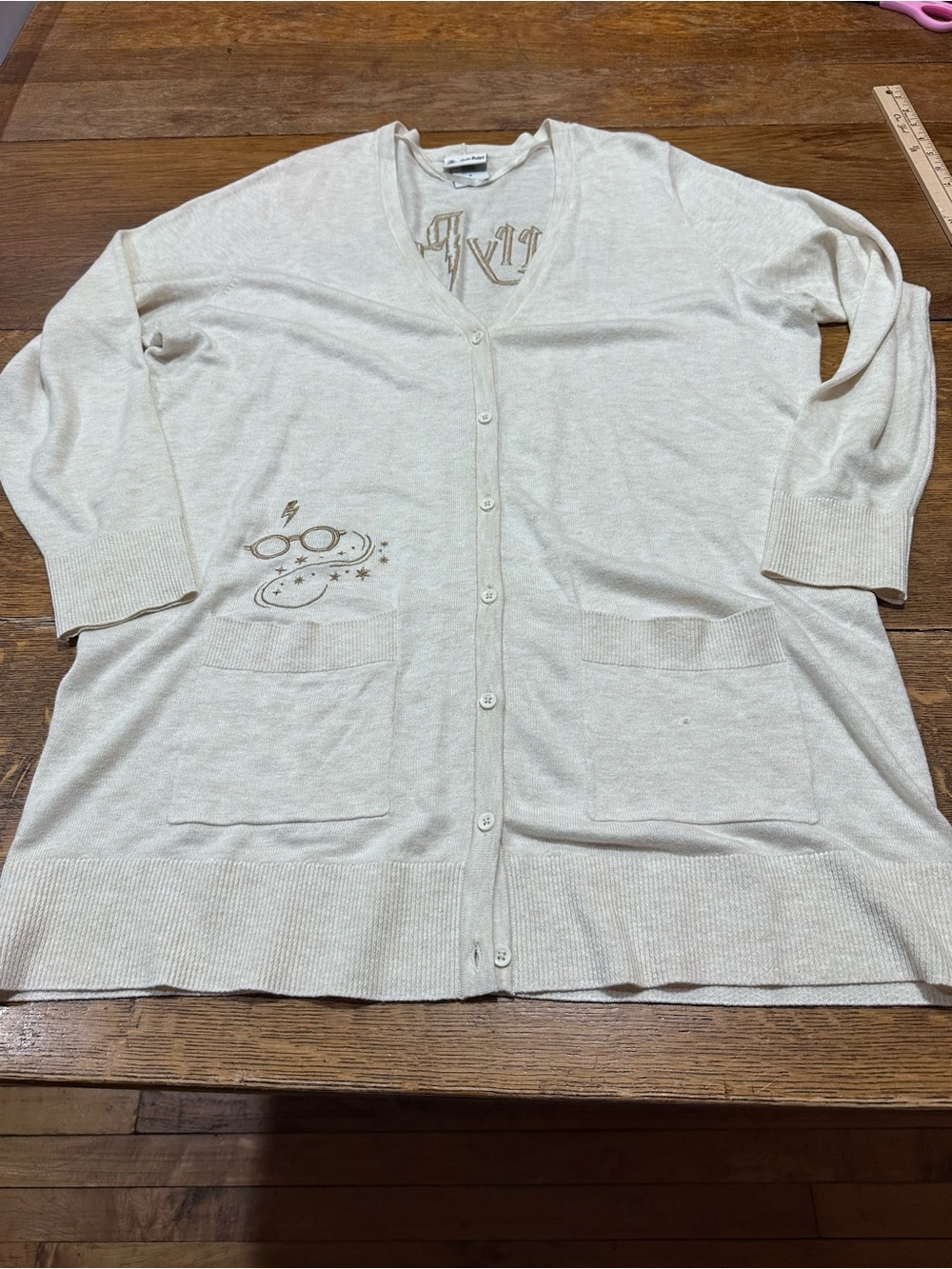 Wizarding world Harry Potter‎ plus sz 2 Beige Women’s Cardigan Sweater